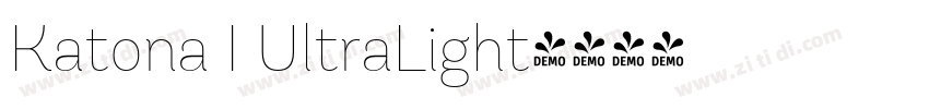 Katona I UltraLight字体转换